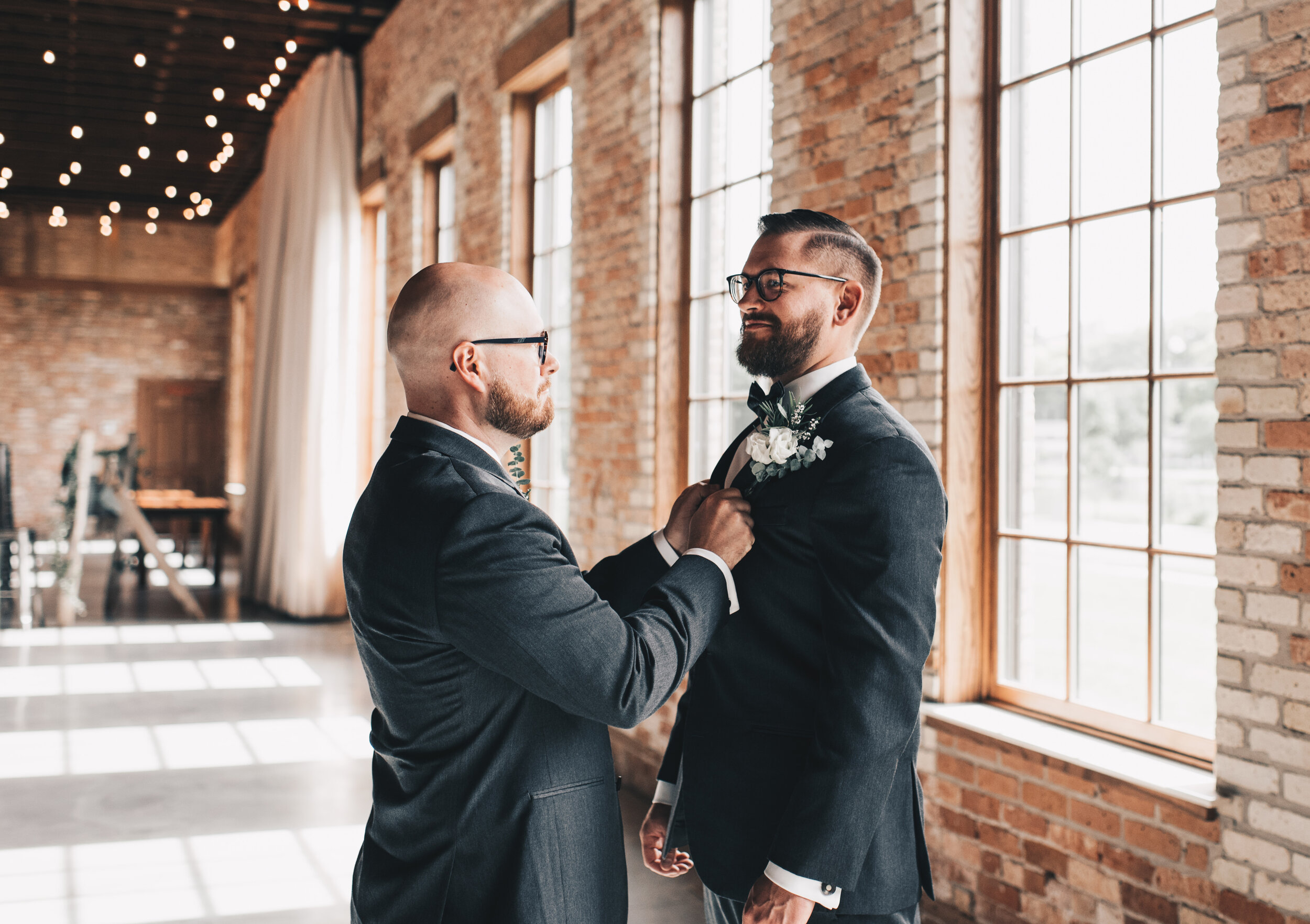 Modern Industrial Wedding, The Brix on the Fox, The BRIX, Groom Attire, Modern Midwest Wedding