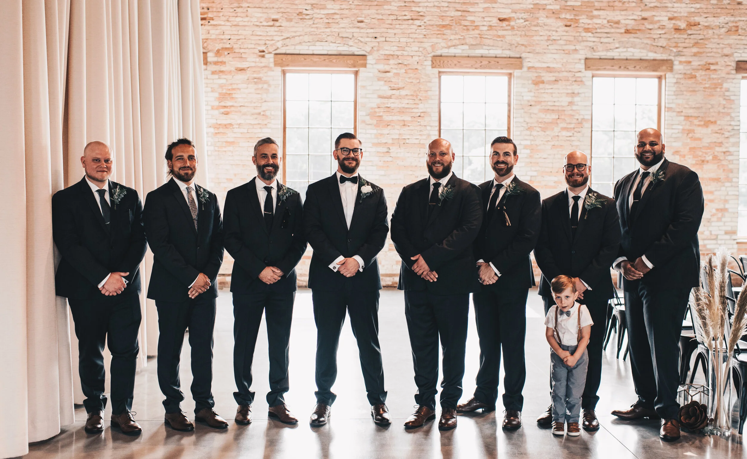 Modern Industrial Wedding, The Brix on the Fox, The BRIX, Chicago Industrial Wedding, Modern Midwest Wedding, The Brix on the Fox Wedding, The BRIX Wedding, Industrial Modern Groomsmen Photos