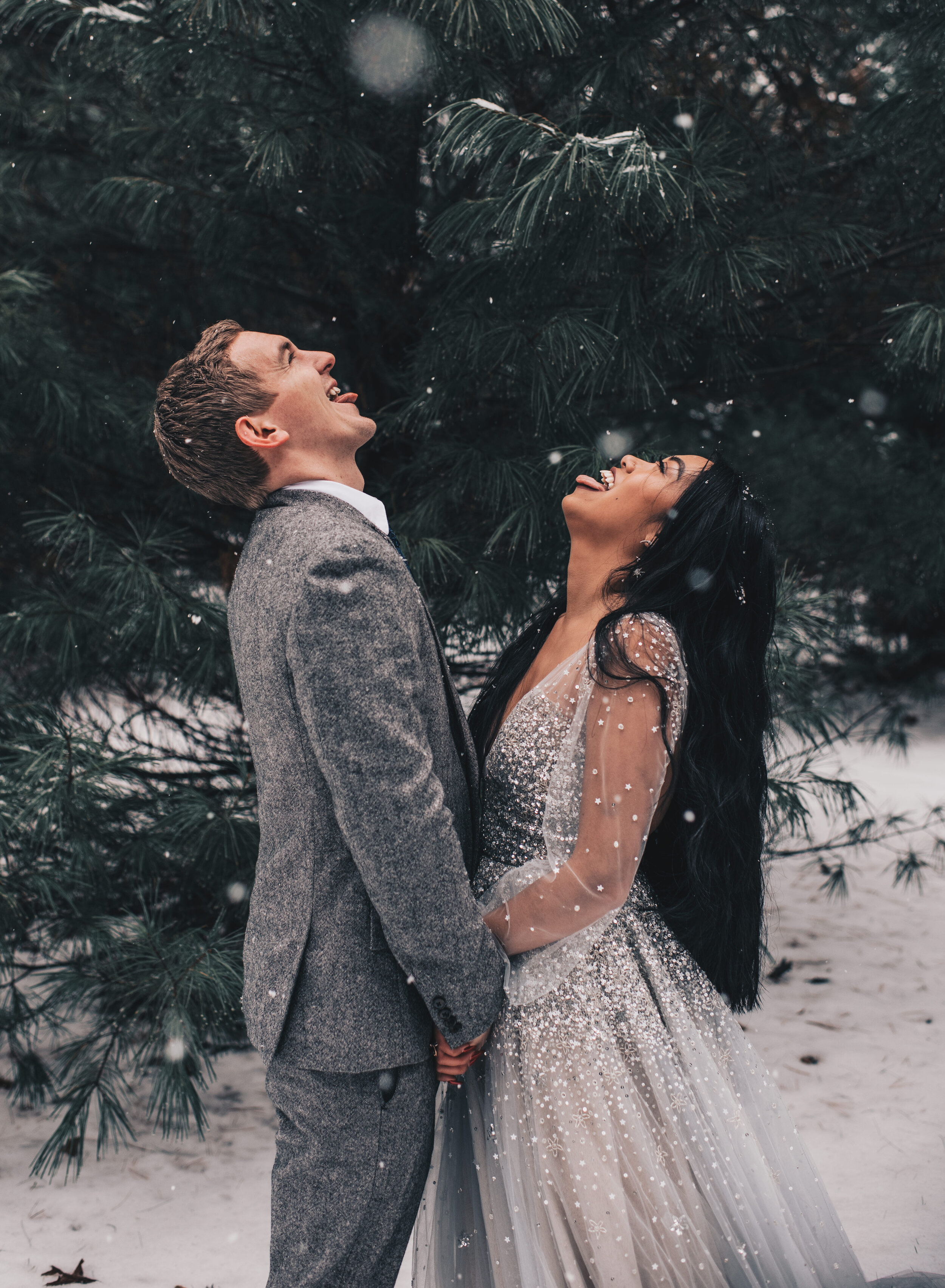 Winter Bridals, Winter Wedding, Bride and Groom Winter Wedding Photos, Adventure Winter Wedding, Winter Wedding Photos, Adventure Winter Elopement, Winter Elopement, Dreamy Winter Wedding