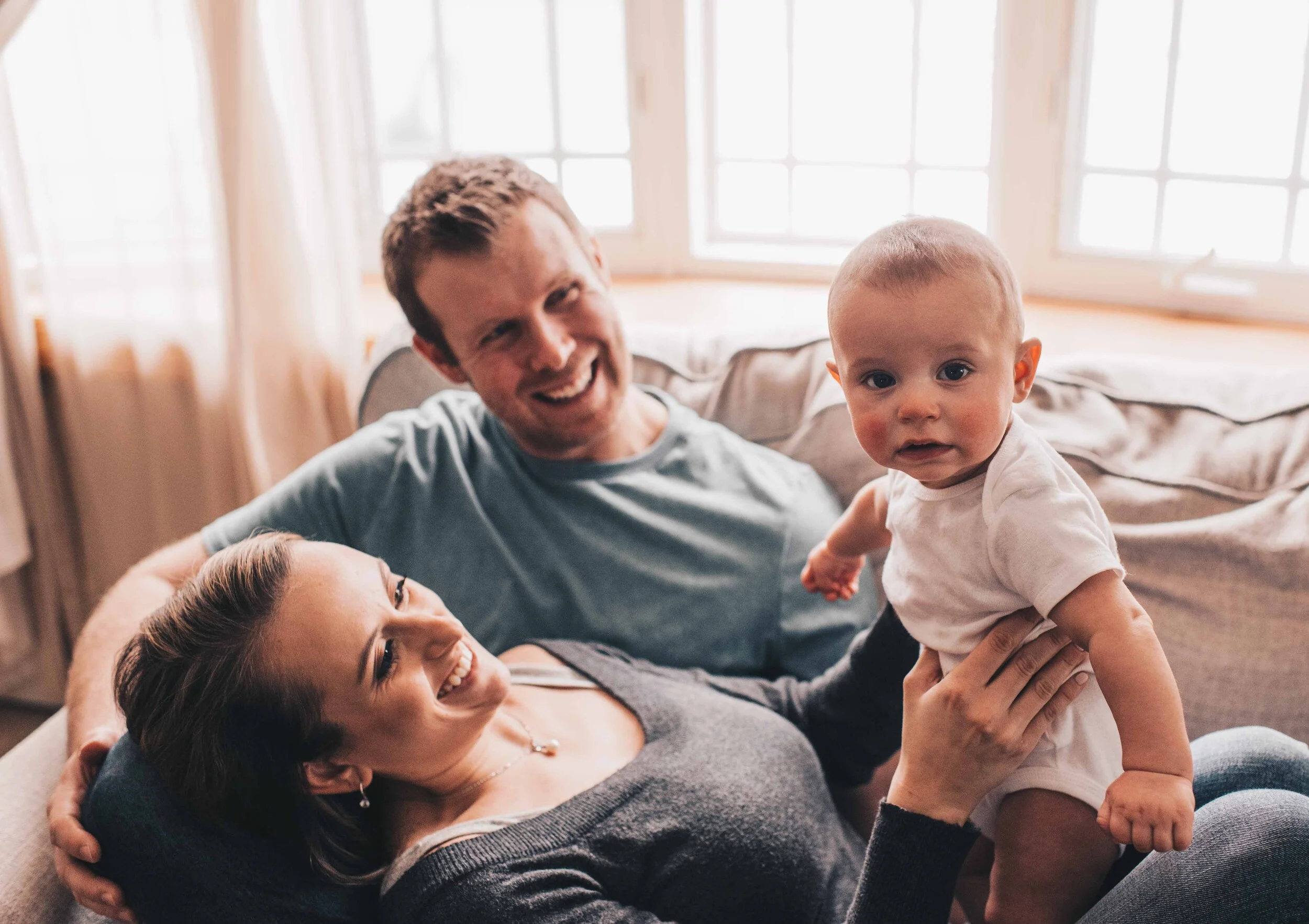 Cozy Winter Family In-Home Session