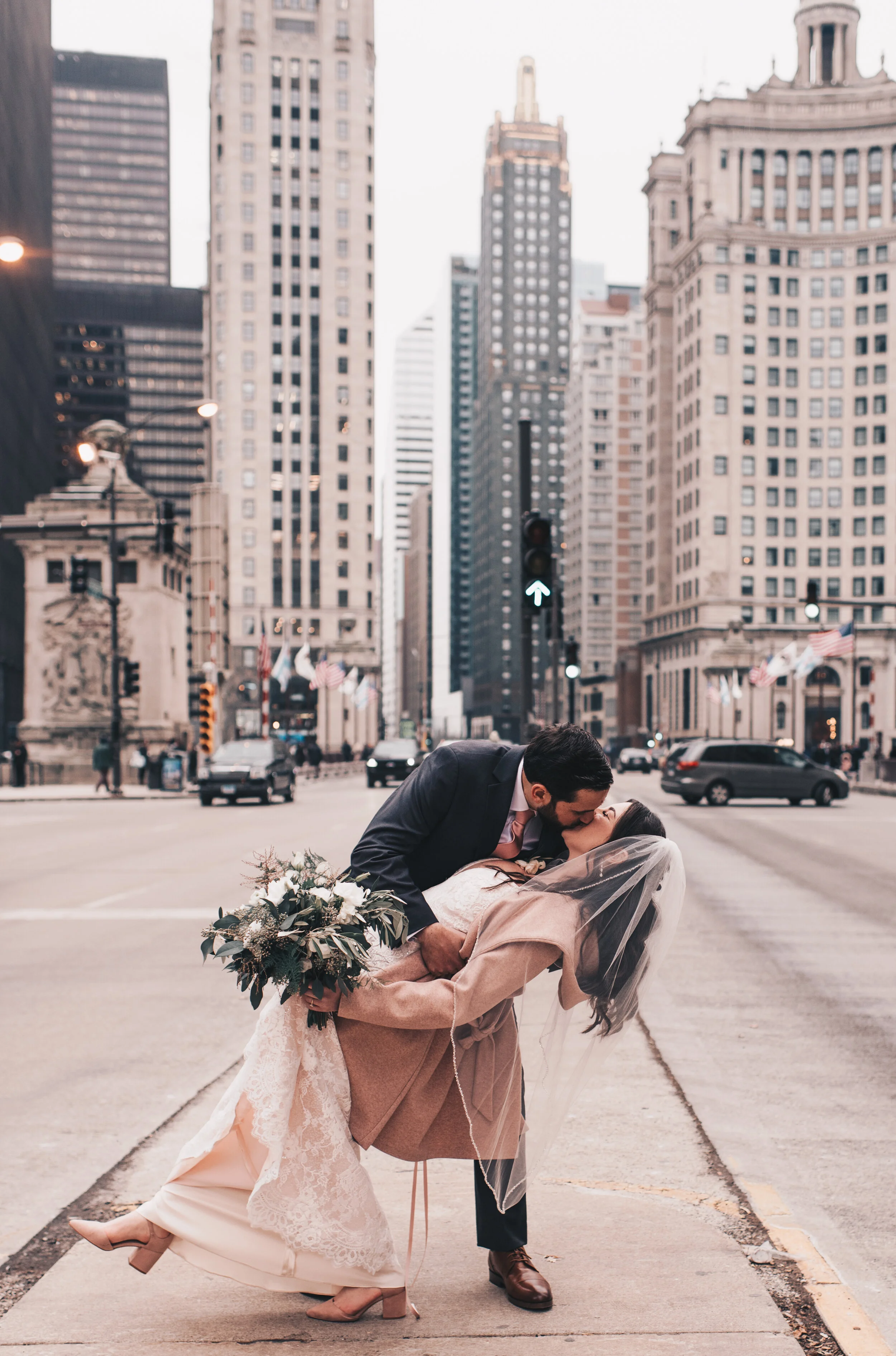 Alfred Caldwell Lily Pool Intimate Ceremony // Downtown Chicago // Mark &amp; Bri 