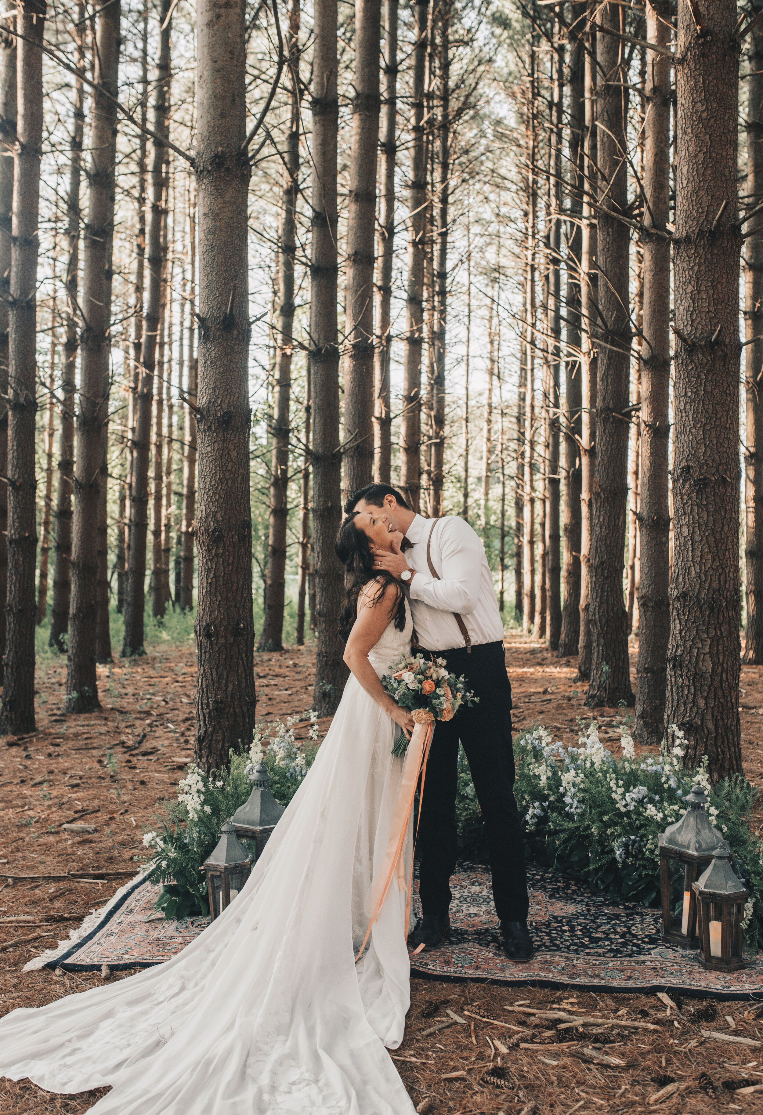 Woodsy Forest Elopement, Adventurous Elopement, Elopement Inspo, Midwest Elopement Photographer, Woodsy Wedding, Pine Tree Elopement, Illinois Woodsy Elopement, Woodsy Ceremony, Forest Ceremony