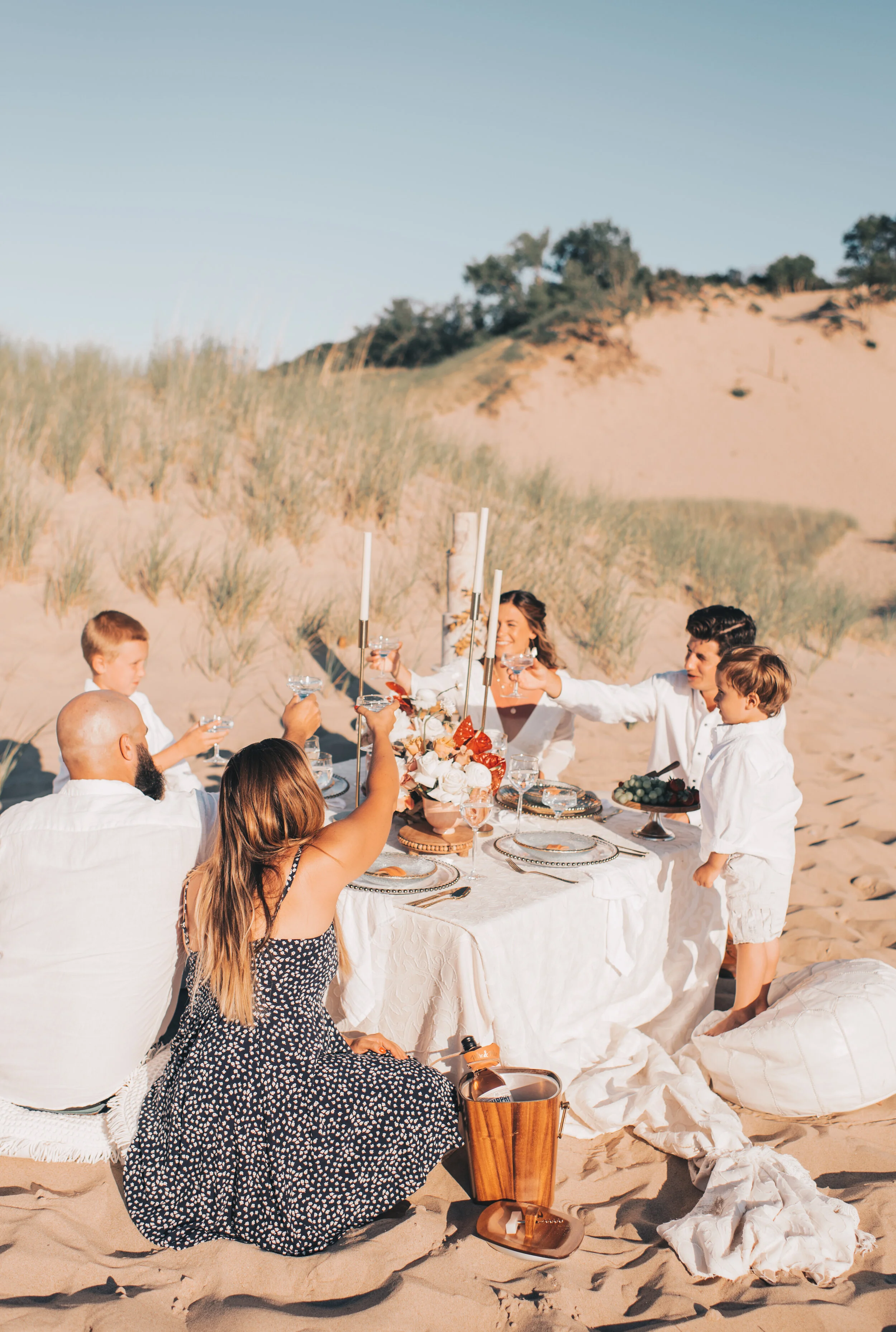 Intimate Beach Elopement // Lake Michigan // Josh &amp; Anna