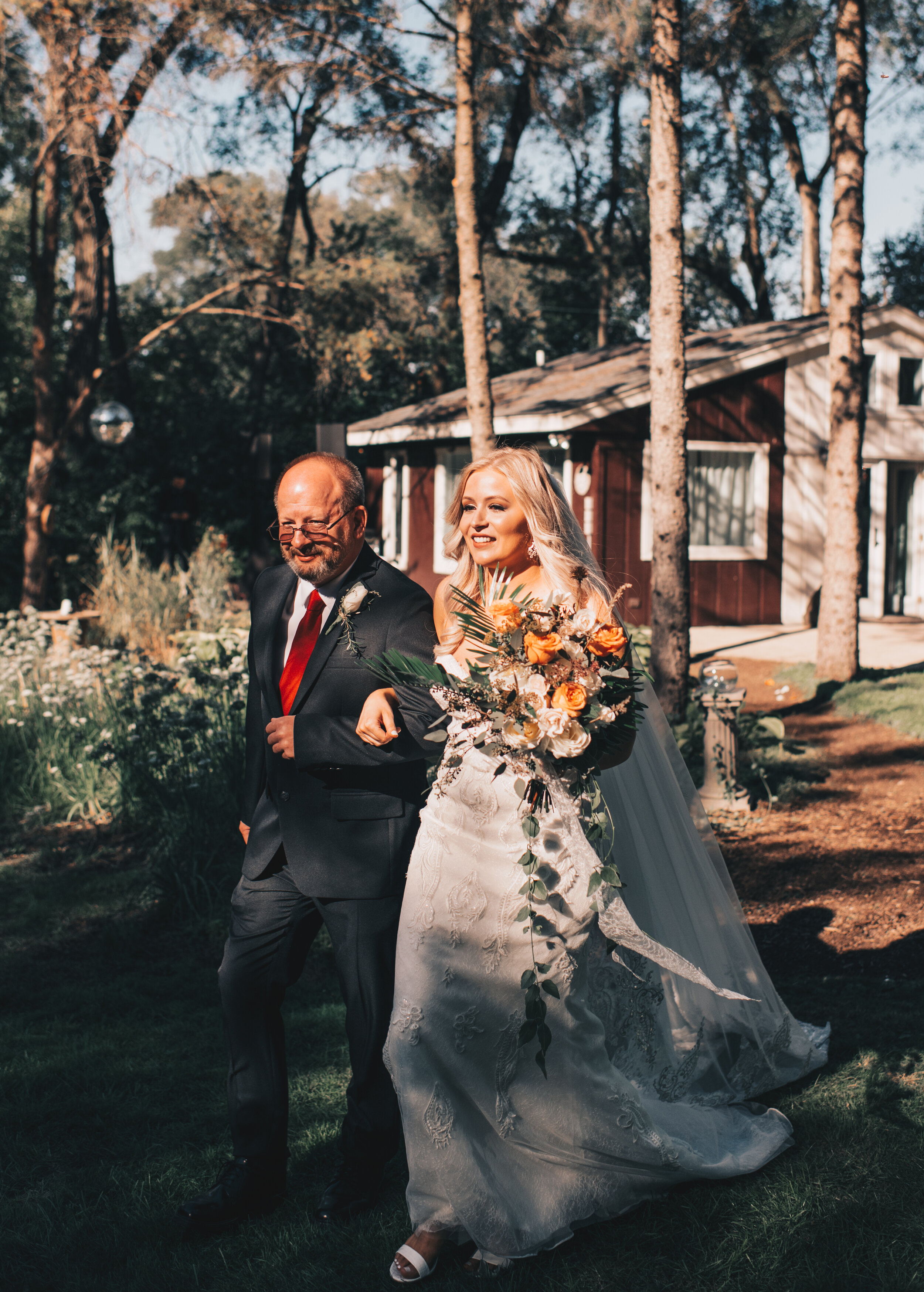 Midwest Backyard Wedding, Intimate Wedding, Outdoor Wedding, Illinois Backyard Wedding, Illinois Intimate Wedding Ceremony