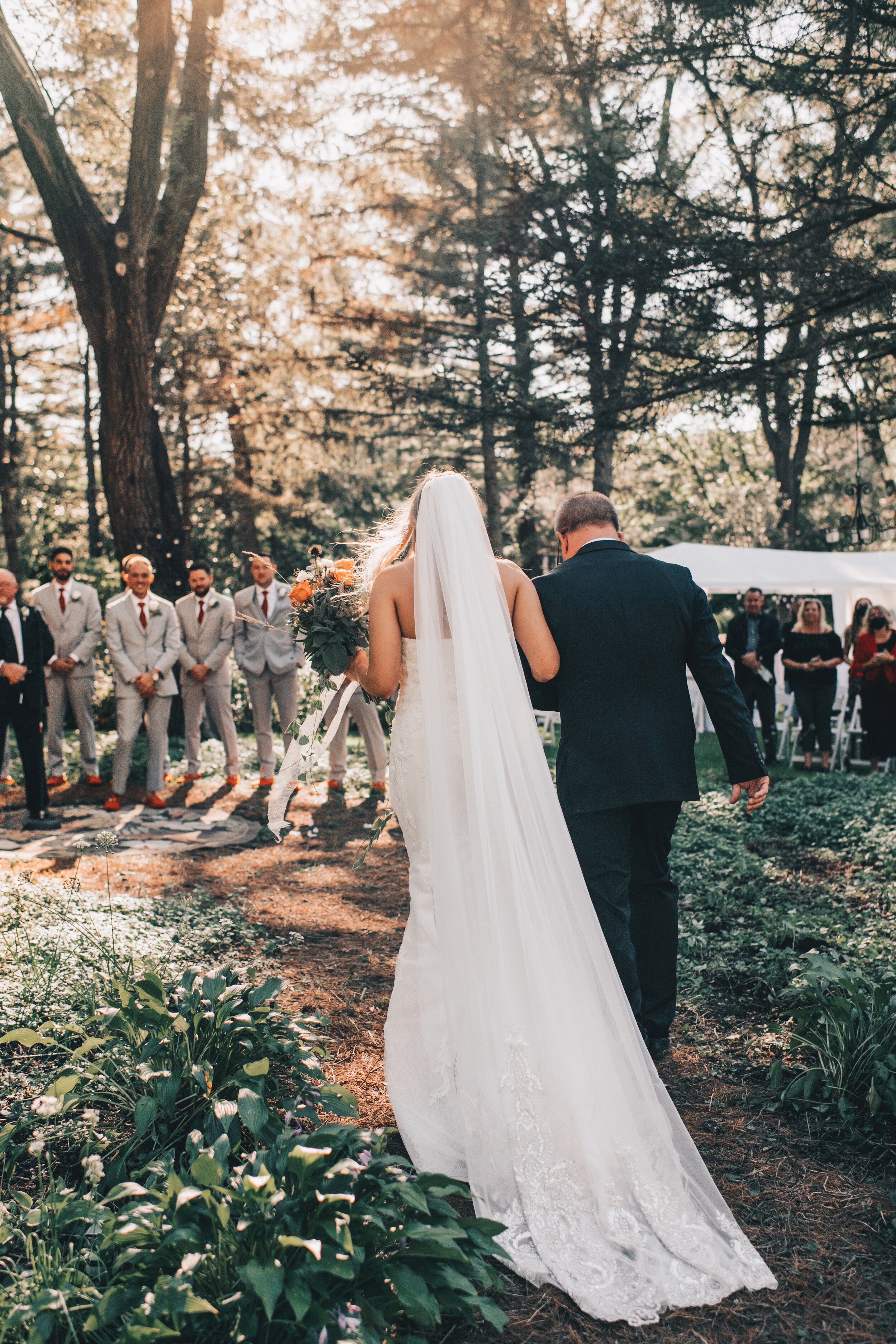 Midwest Backyard Wedding, Intimate Wedding, Outdoor Wedding, Illinois Backyard Wedding, Illinois Intimate Wedding Ceremony