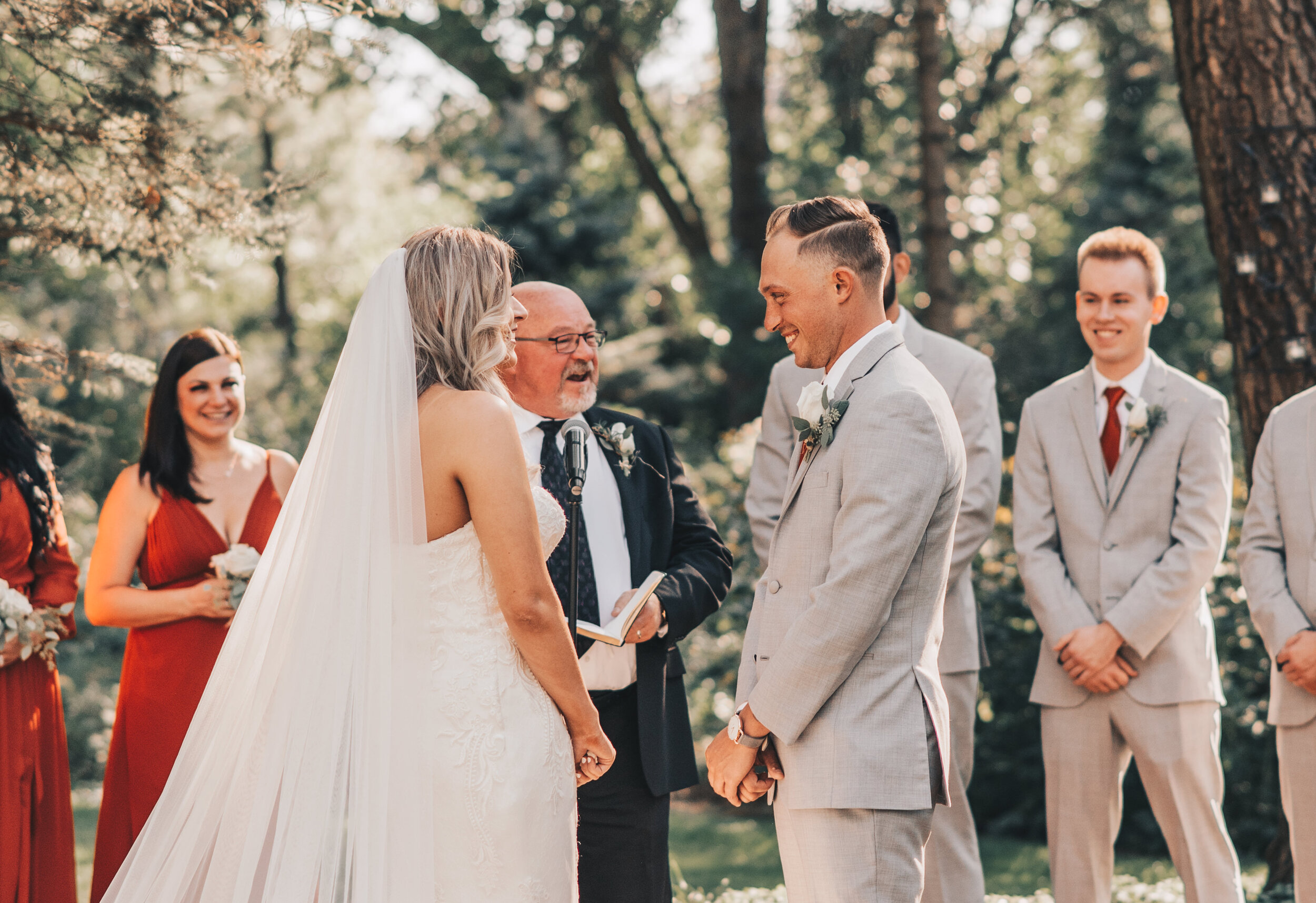 Midwest Backyard Wedding, Intimate Wedding, Outdoor Wedding, Illinois Backyard Wedding, Illinois Intimate Wedding Ceremony