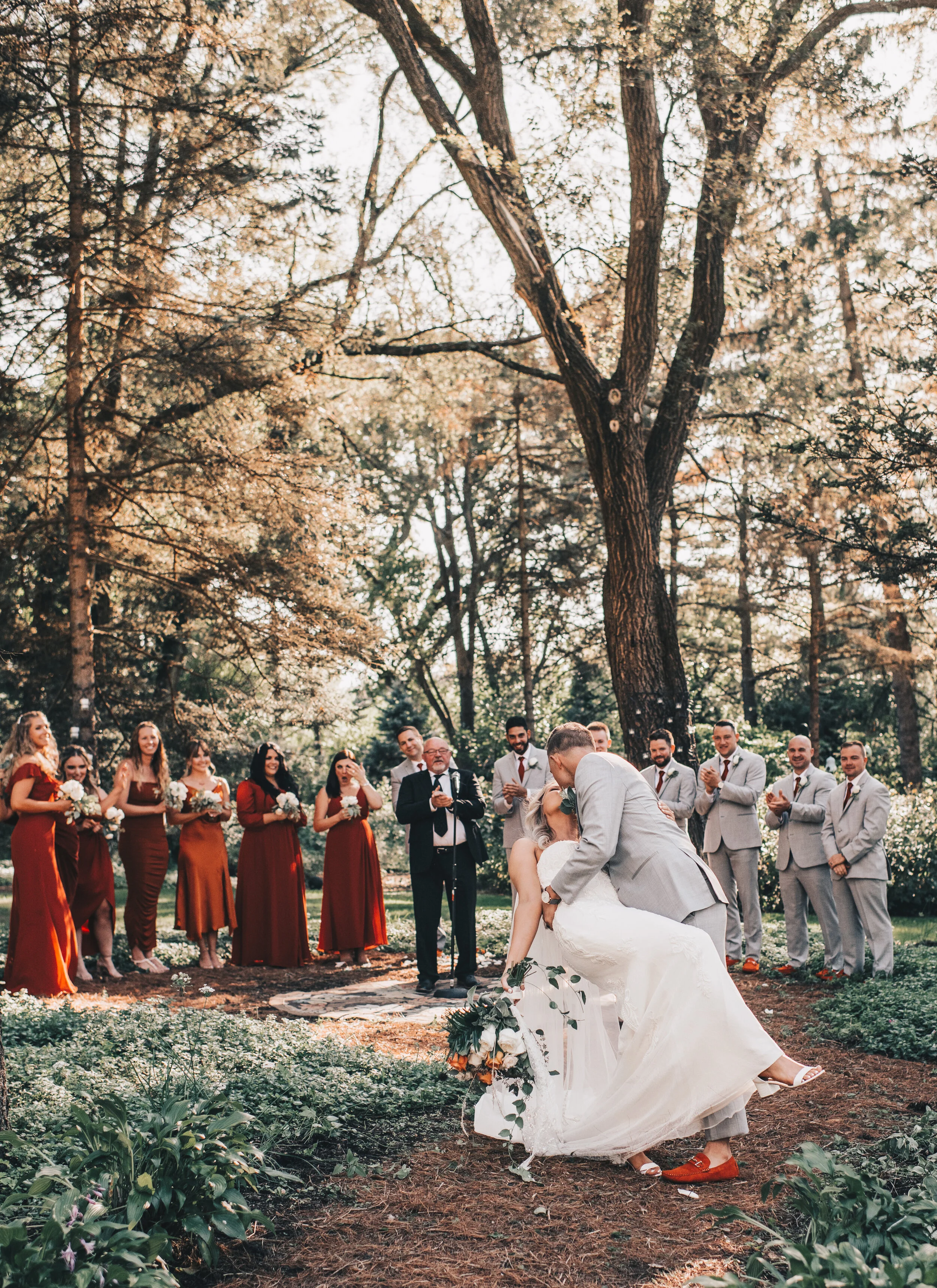 Midwest Backyard Intimate Wedding // Lisle, IL // Nate &amp; Samantha 