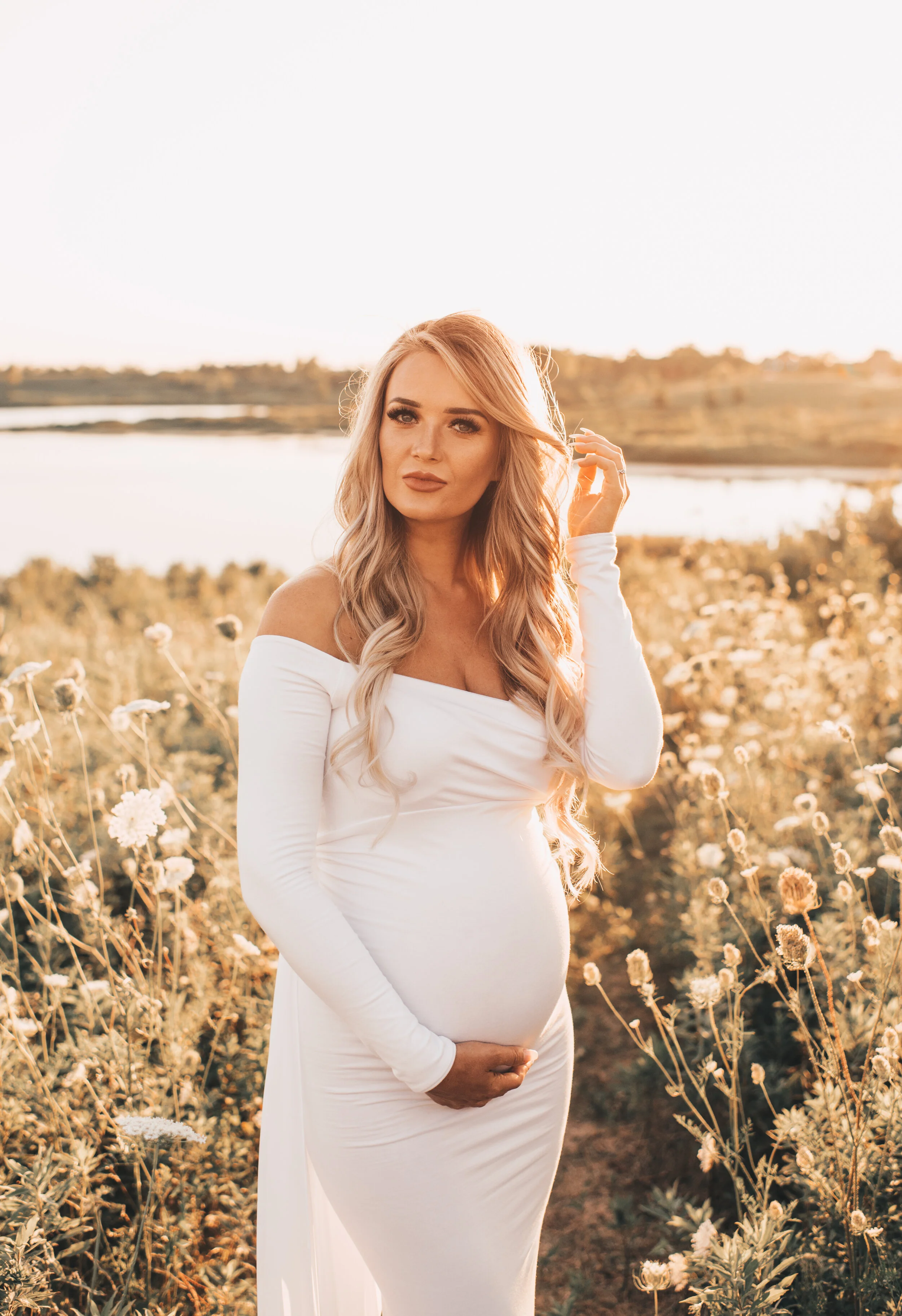 Sunset Maternity Session // Naperville Family Photographer