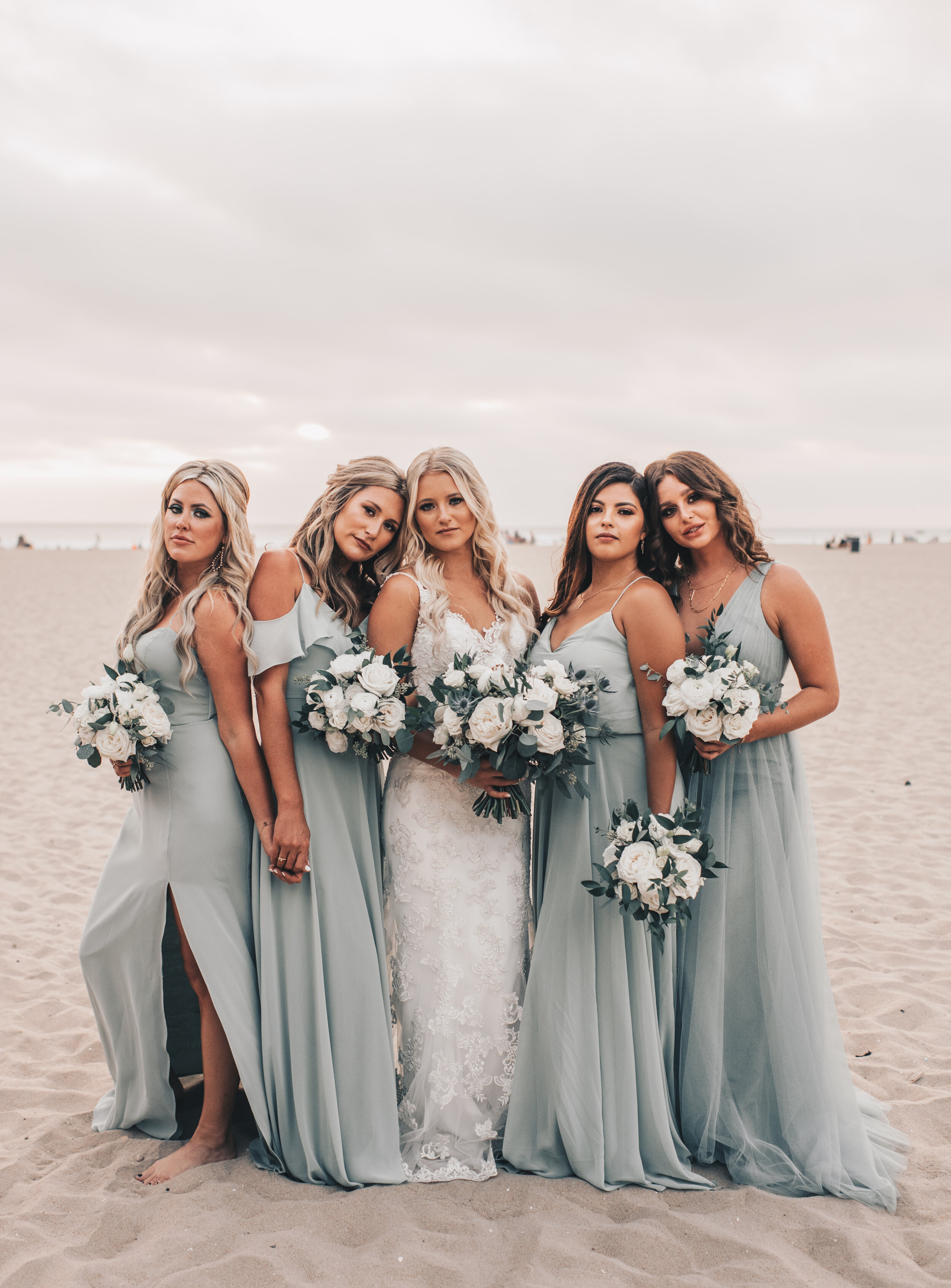 California Wedding, Coastal Beach Wedding, Dreamy California Wedding, Pasea Hotel Wedding Huntington Beach, Beach Wedding, Bride and Bridesmaid Photos