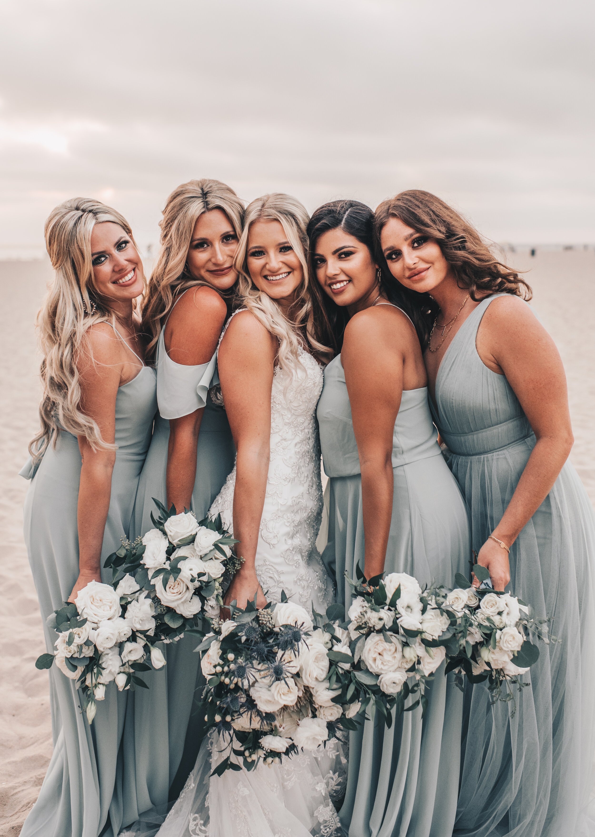 California Wedding, Coastal Beach Wedding, Dreamy California Wedding, Pasea Hotel Wedding Huntington Beach, Beach Wedding, Bride and Bridesmaid Photos