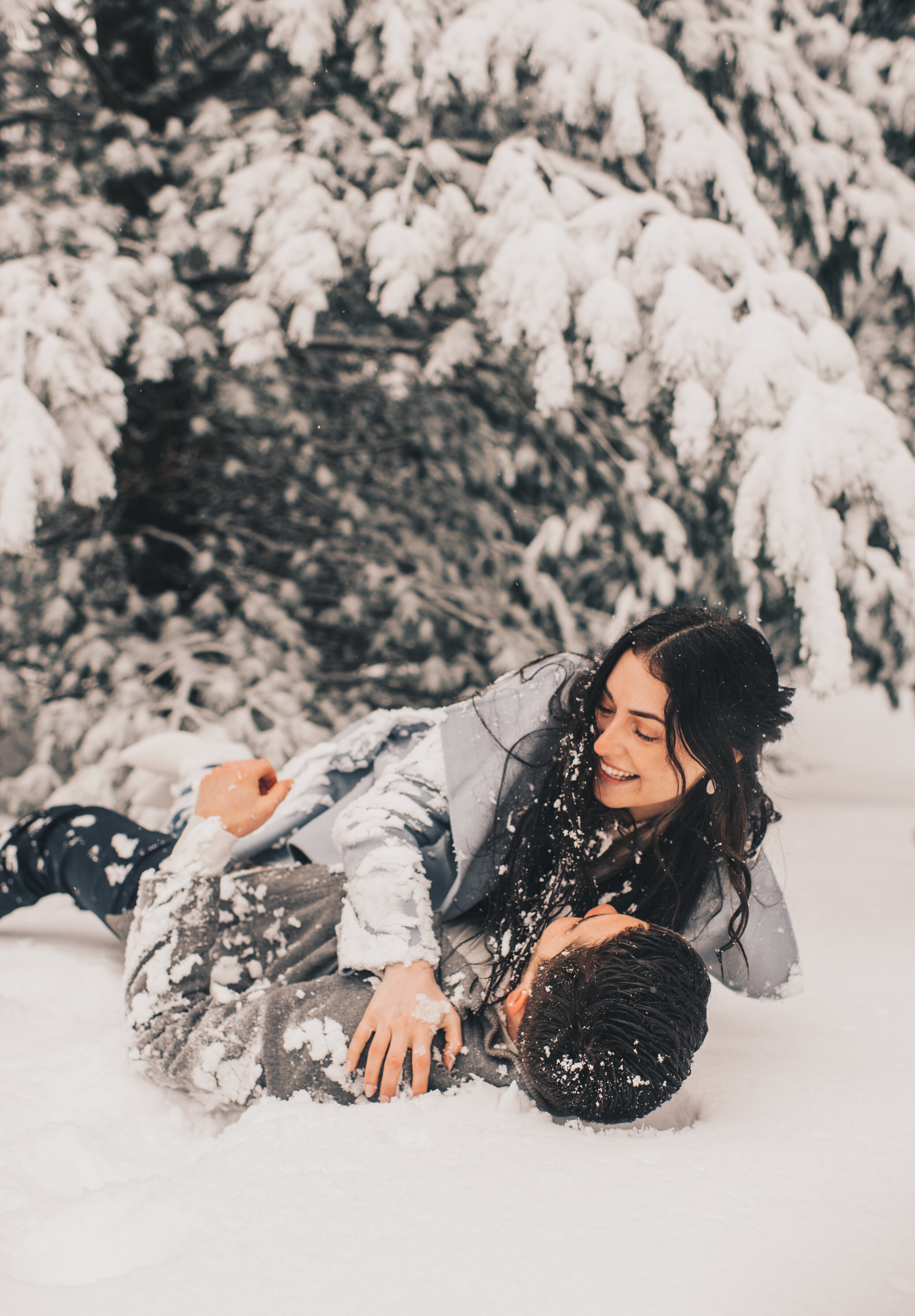 Winter Engagement Session in the Snow // South Bend, IN // Anthony &amp; Jenny 