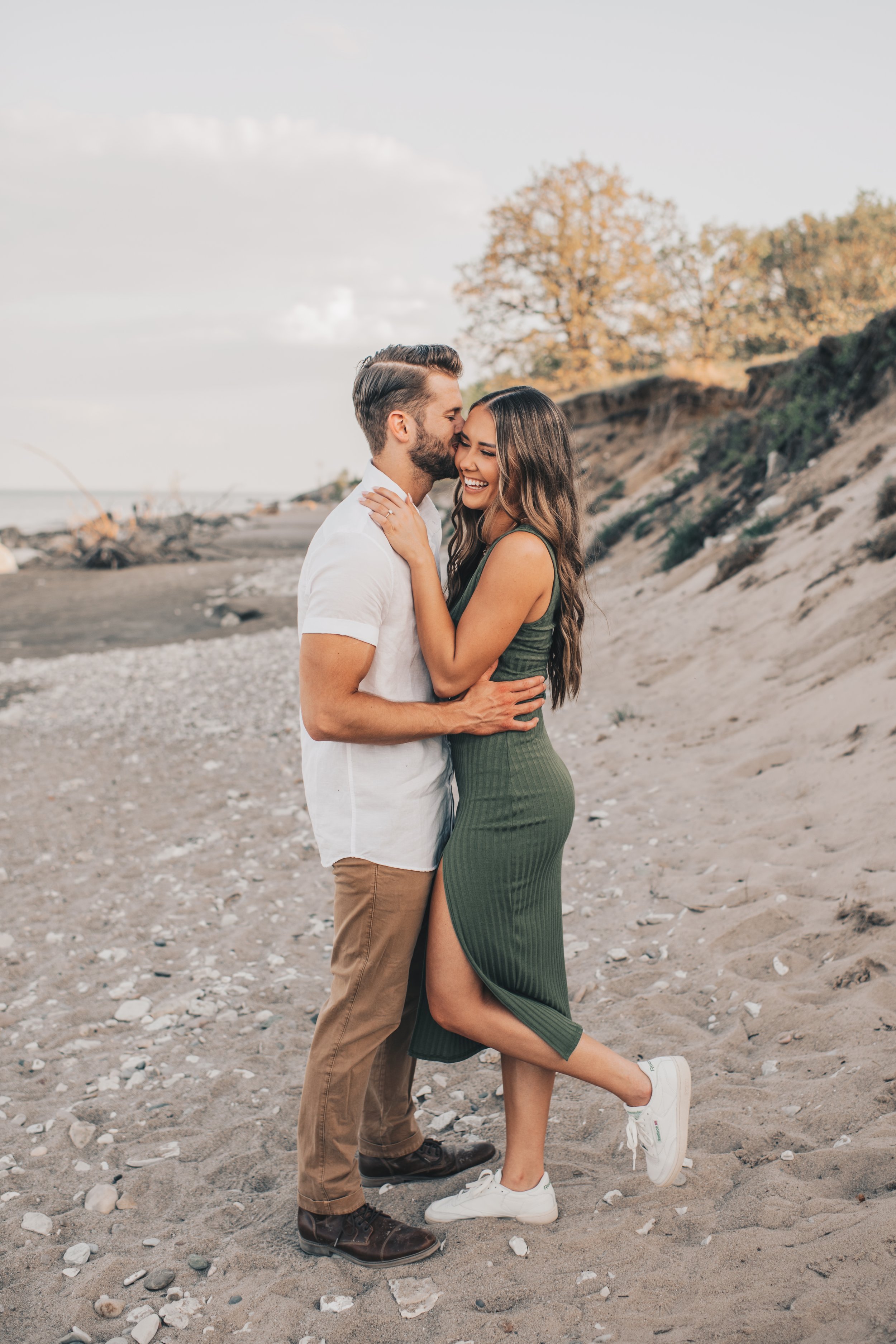 Illinois Beach Engagement Session, Illinois Couples Photos, Wisconsin Beach Engagement, Lake Michigan Engagement Photos, Lake Michigan Couples Photos