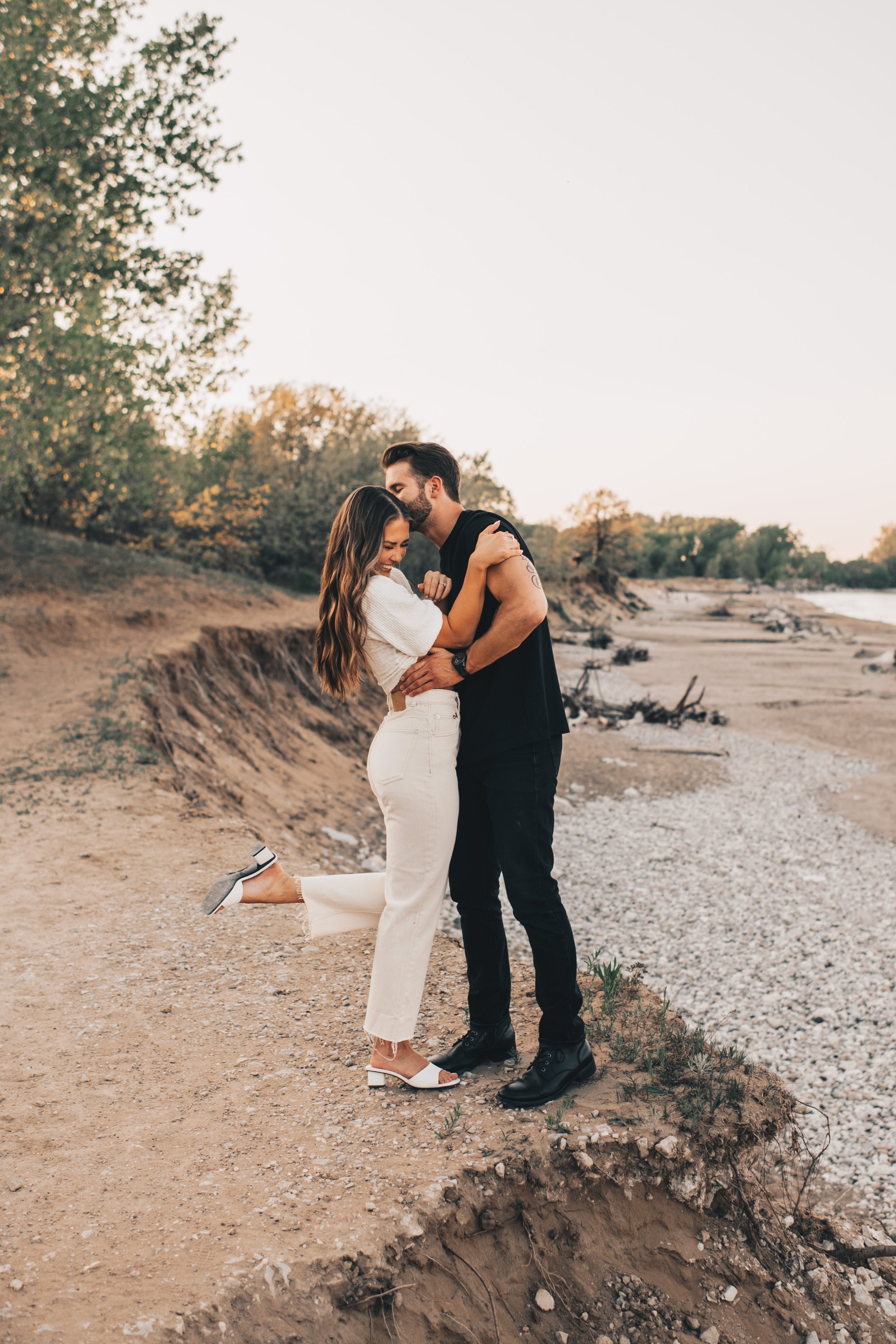 Illinois Beach Engagement Session, Illinois Couples Photos, Wisconsin Beach Engagement, Lake Michigan Engagement Photos, Lake Michigan Couples Photos