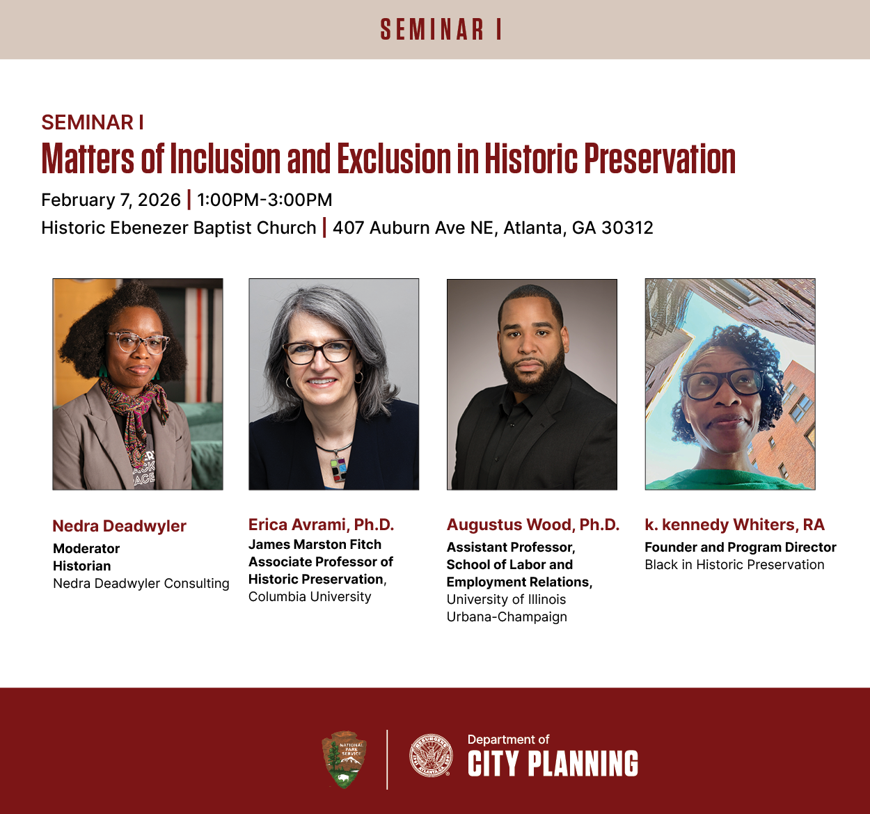 Seminar I: Matters of Inclusion and Exclusion in Historic Preservation