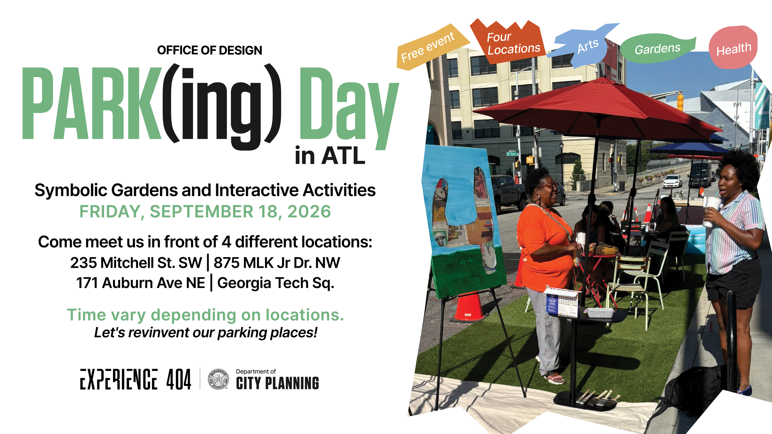 Park(ing) Day - Multiple Locations!