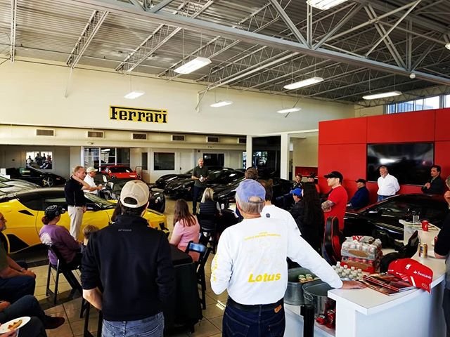 Ryan Chapman talking the future of Lotus Cars at our monthly meeting. Thanks to Lotus of Denver for hosting us! #lotusofdenver