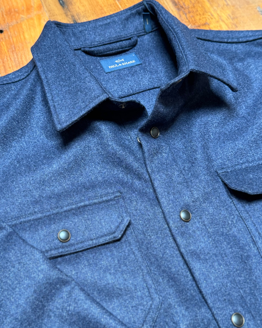Paul & Shark- Navy Woolen Overshirt