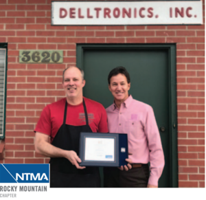 DELLTRONICS RECEIVES 45 YEAR PLAQUE FROM RMTMA