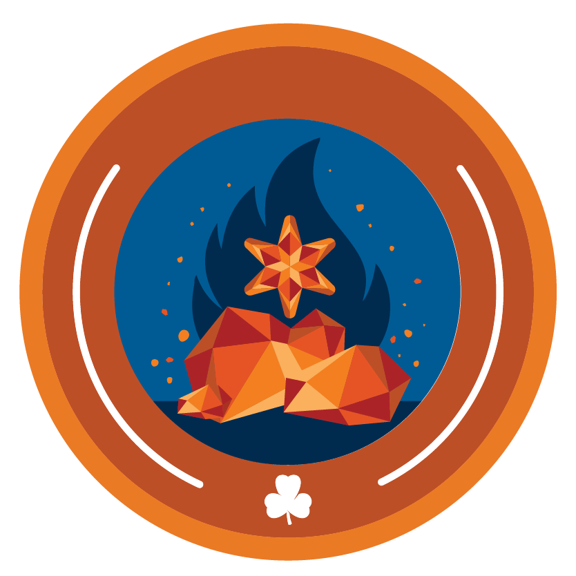 Embers GIF for Girl Guides branch name change campaign.