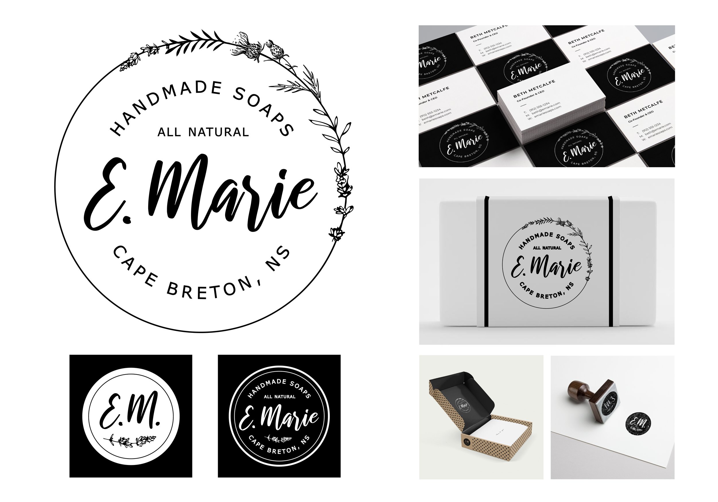 BRAND DESIGN FOR E. MARIE SOAP