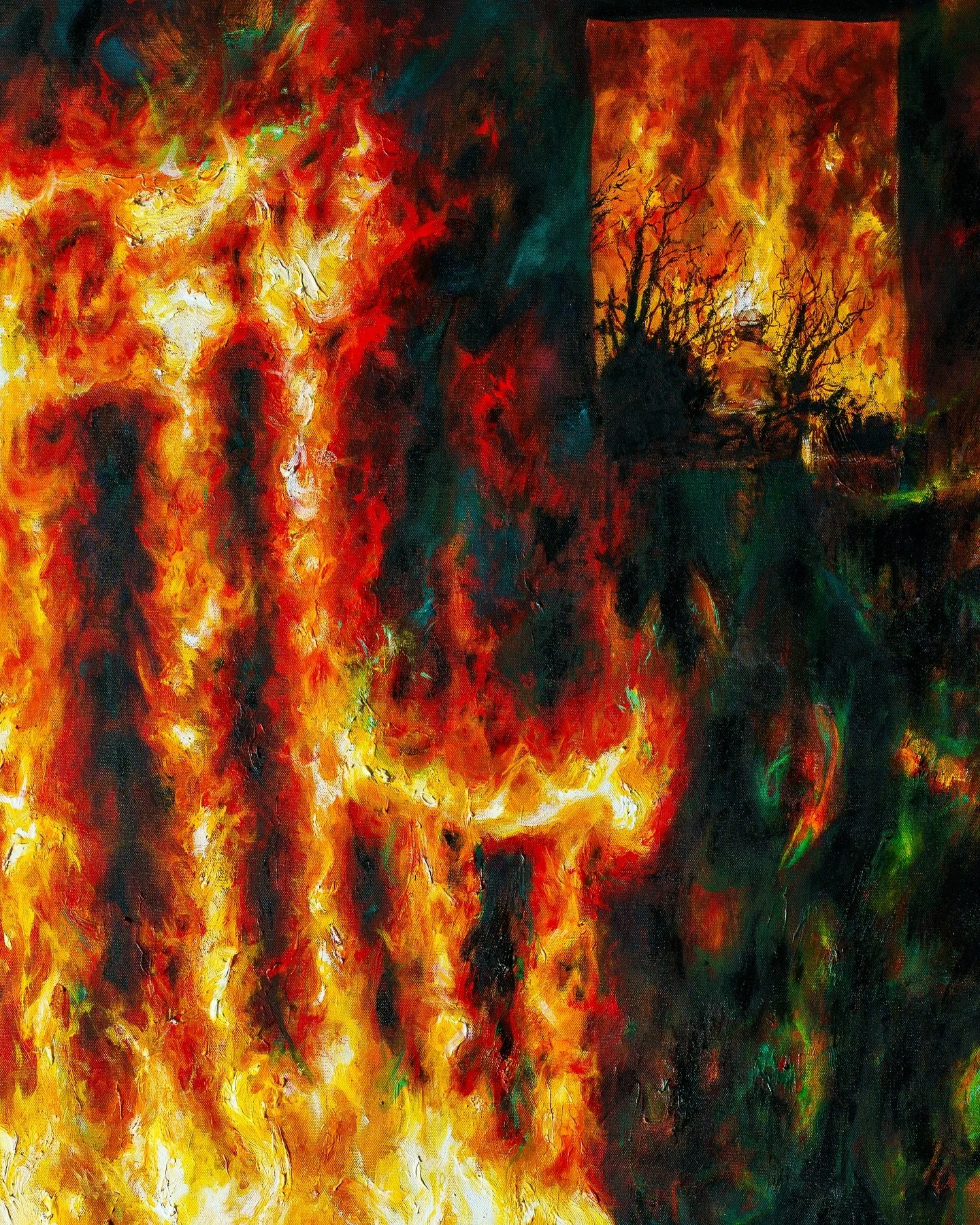 𝘛𝘩𝘦 𝘙𝘰𝘤𝘬𝘪𝘯𝘨 𝘊𝘩𝘢𝘪𝘳 𝘐 𝘓𝘰𝘴𝘵 𝘹 𝘐𝘯𝘧𝘦𝘳𝘯𝘰 𝘪𝘯 𝘵𝘩𝘦 𝘞𝘦𝘴𝘵, photographed by @troymcooper 
60x48&rdquo;
acrylic and oil sticks on canvas