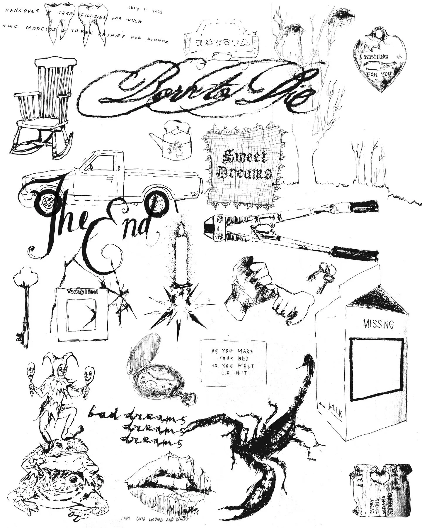 some old &amp; some new

eager to see Weathering as one body of work all together, untangled from the studio among my works in progress and finished pieces 

always in the process of compiling my sketches from stacks of moleskins, itching to use them