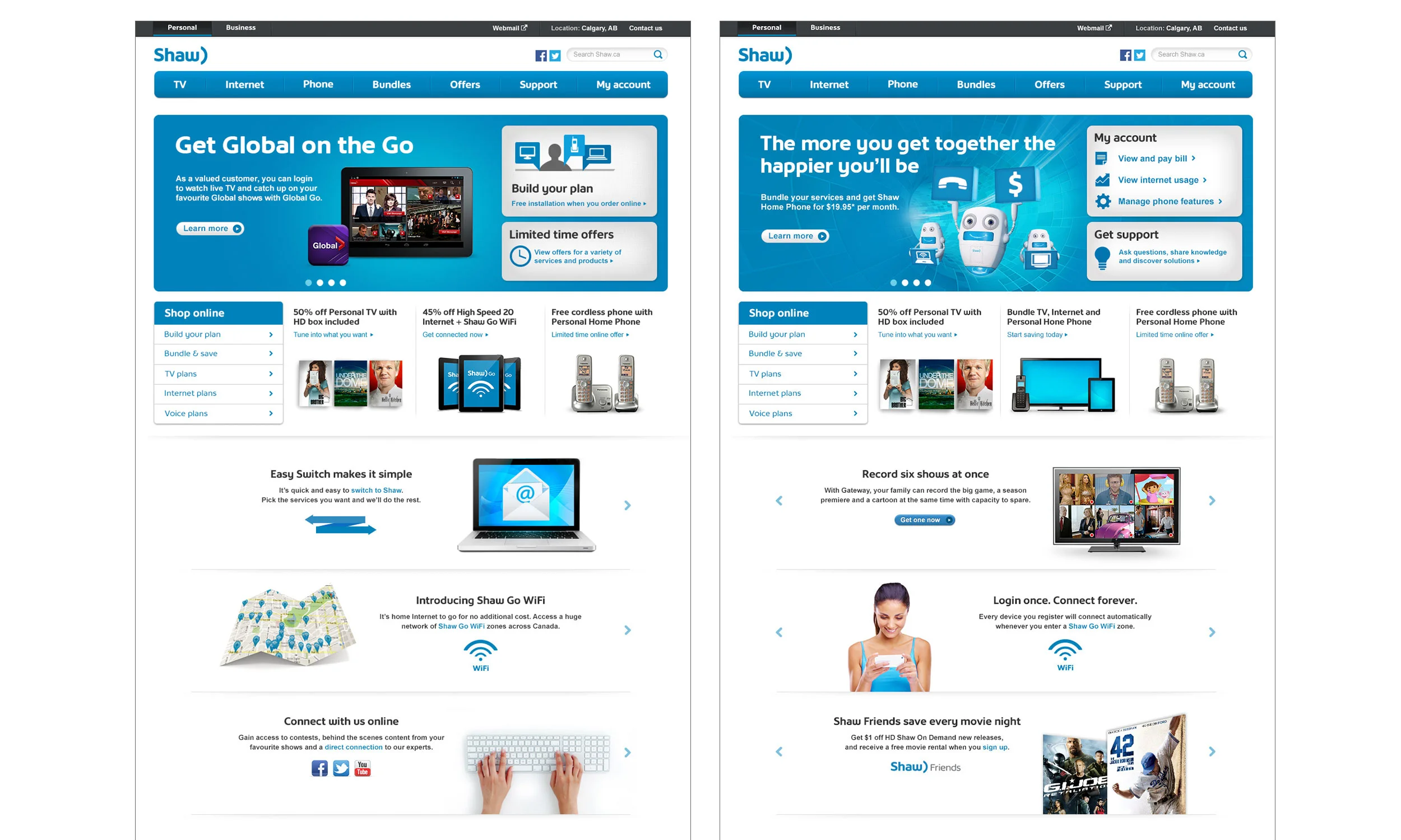 Visual Design: Shaw IP & Non-Shaw IP