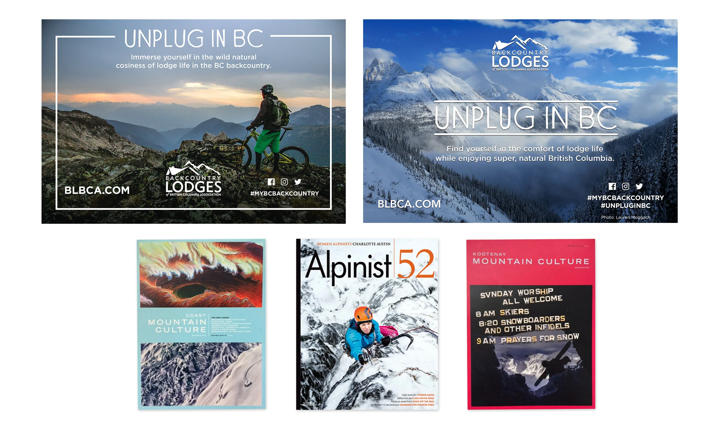 Print Advertising Design: Various Publications