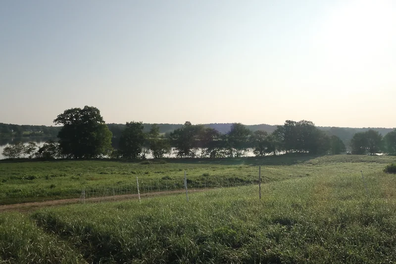 The Gathering was held at the Nezinscot Farm in Turner, Maine. This part of the farm overlooked the Androscoggin River