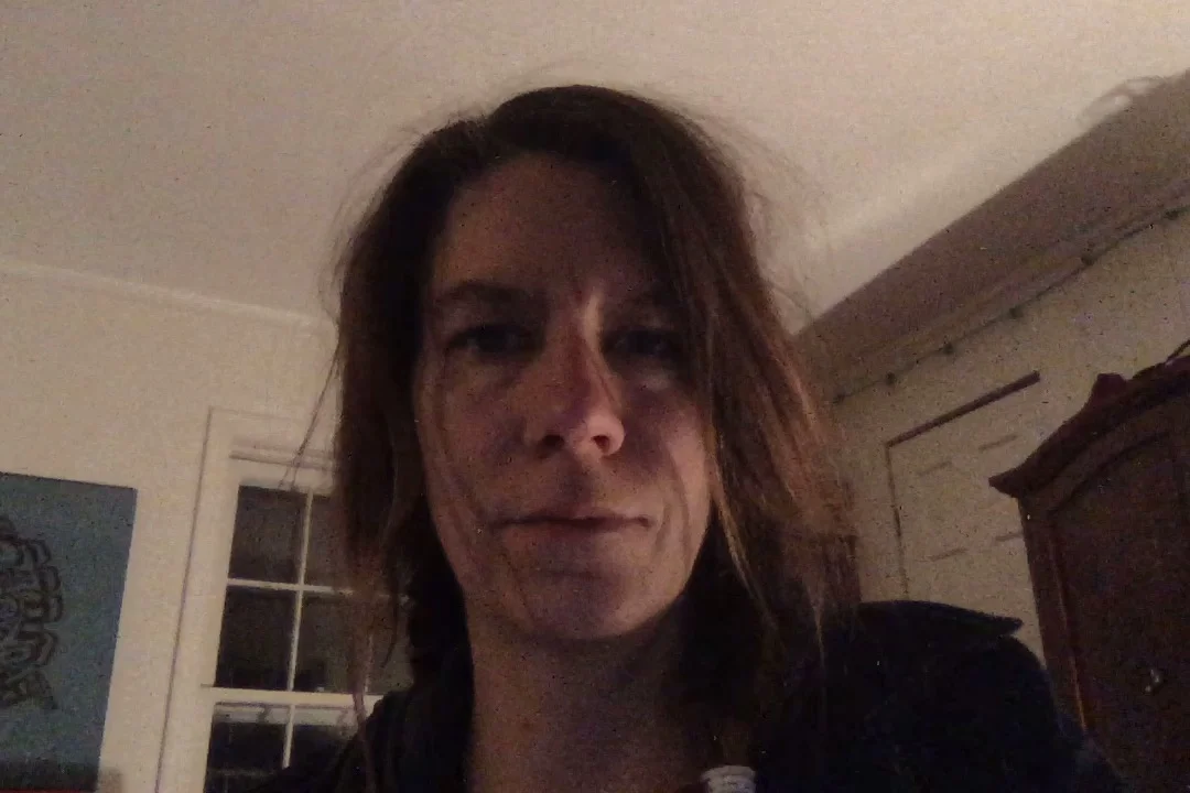 Self-portrait with two day old braids, January 24, 2019