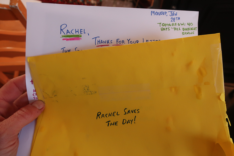 Self-portrait with letter, January 31, 2019