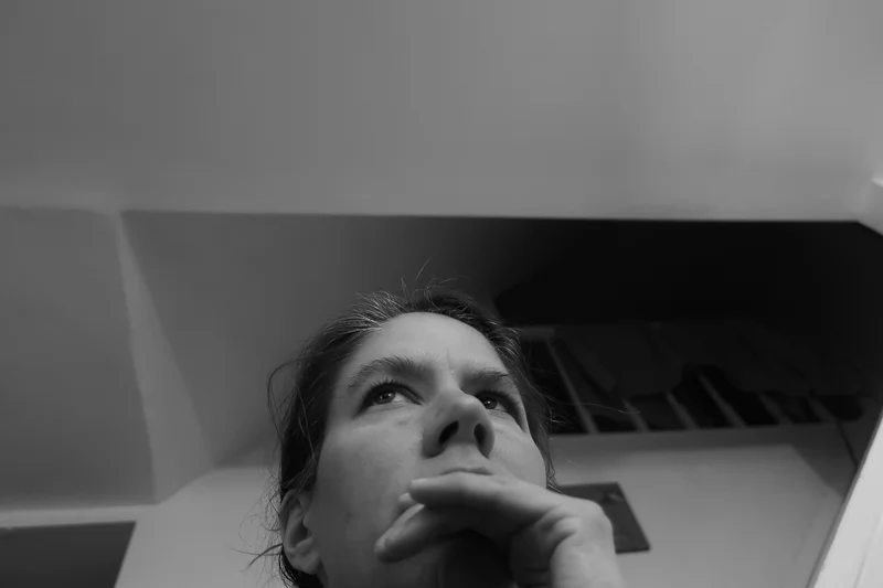 Self-portrait in black and white, February 5, 2019