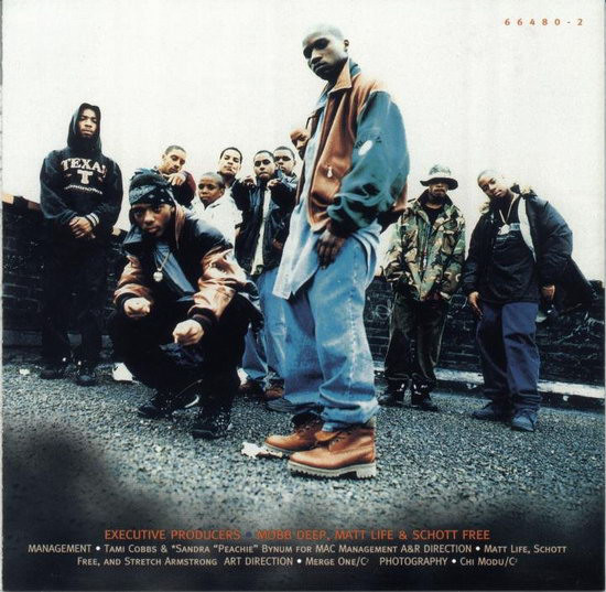 The CD inlay for Mobb Deep's 1995 album "The Infamous"