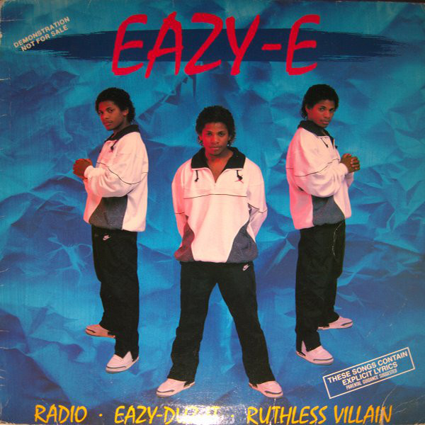 The singles cover for "Radio - Eazy-Duz-It - Ruthless Villian"