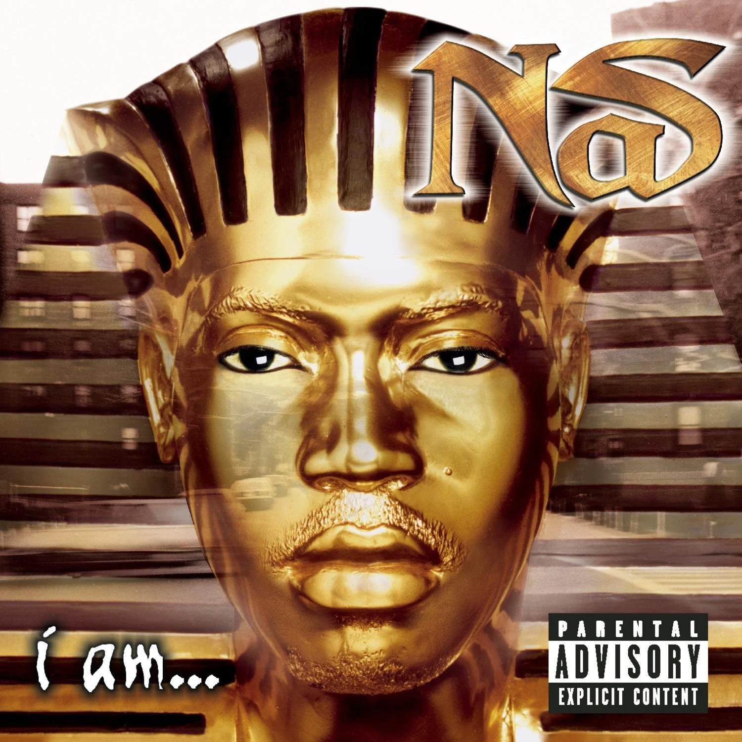 Nas' third album (cover), I Am... portrays Nas as a egyptian sphinx 