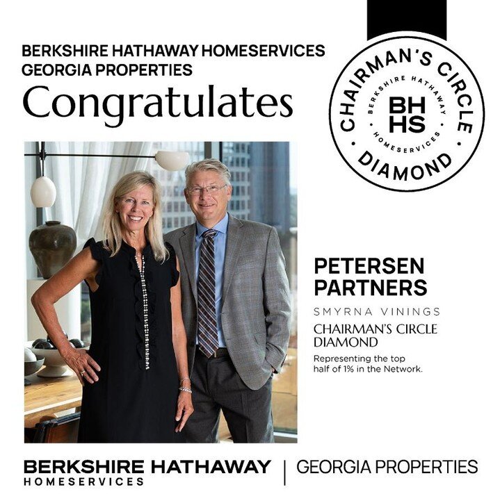 This week, our team received the prestigious titles of 2023 Berkshire Hathaway Home Services of Georgia #1 Large Team and #1 Overall. We are deeply honored and excited to continue serving our clients as their reliable real estate experts. Thank you f