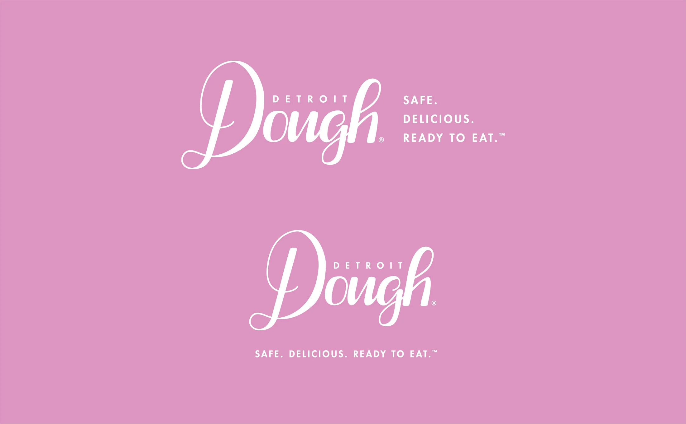 Detroit Dough Wordmark Identity with Tagline