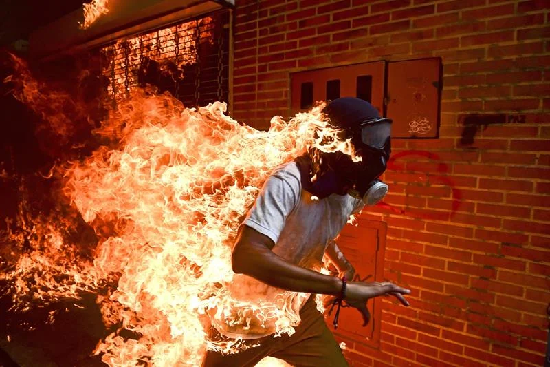 Una imagen de las protestas en Venezuela, nominada al World Press Photo .jpg