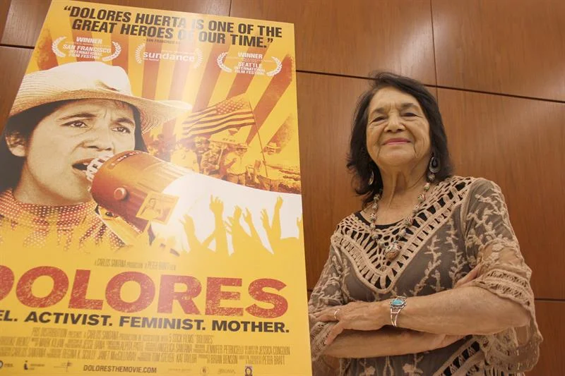 En la imagen, la veterana activista hispana Dolores Huerta.