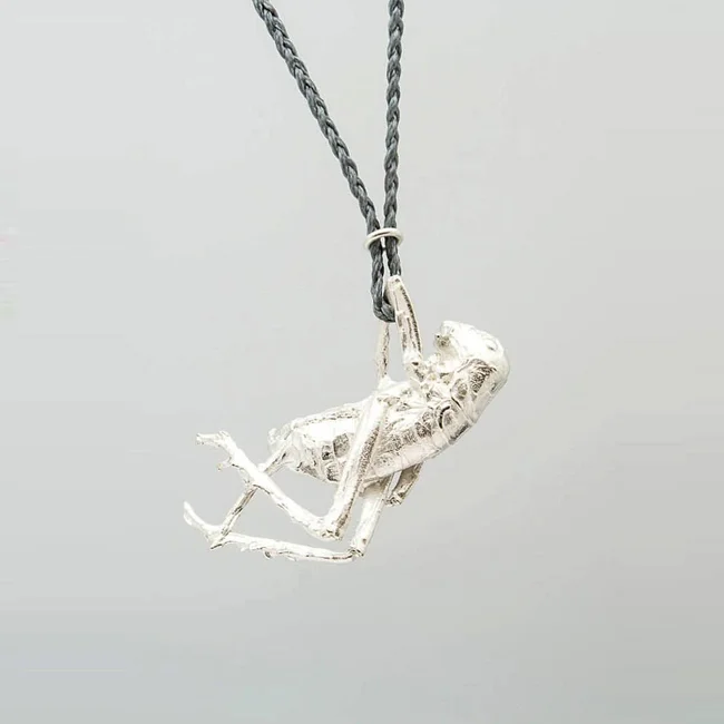 Weta Pendant with Braided Cord