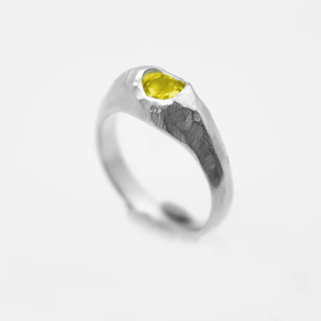 Volcano Ring with Citrine