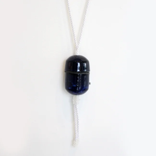 Medium Blue Capsule Wall/Neck Piece