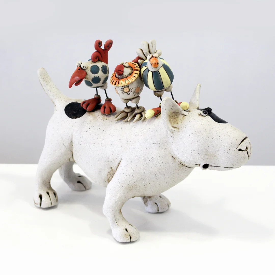 Birds on a Dog
