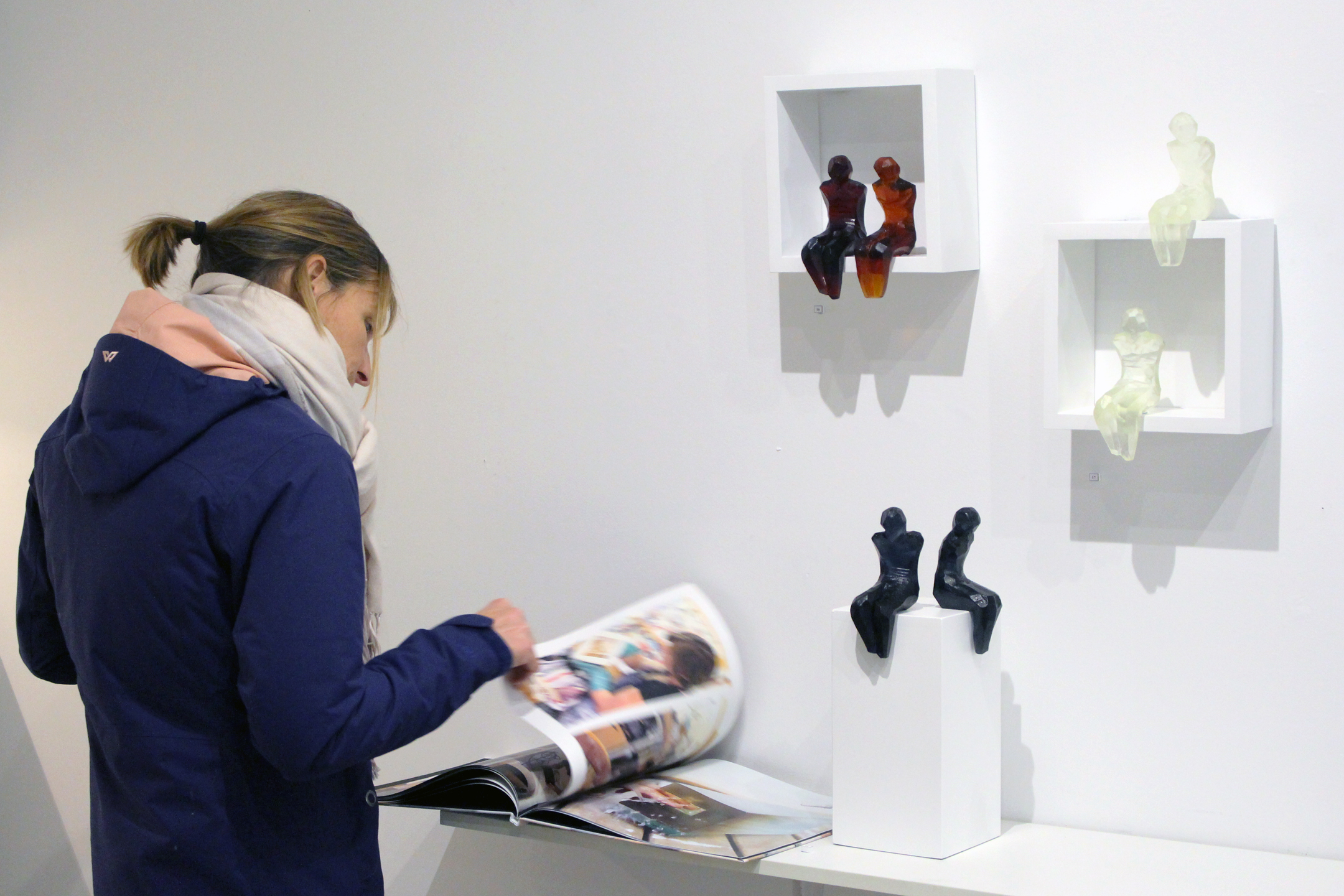 Di has provided some books that show her catalogue of works and her busy in the workshop.