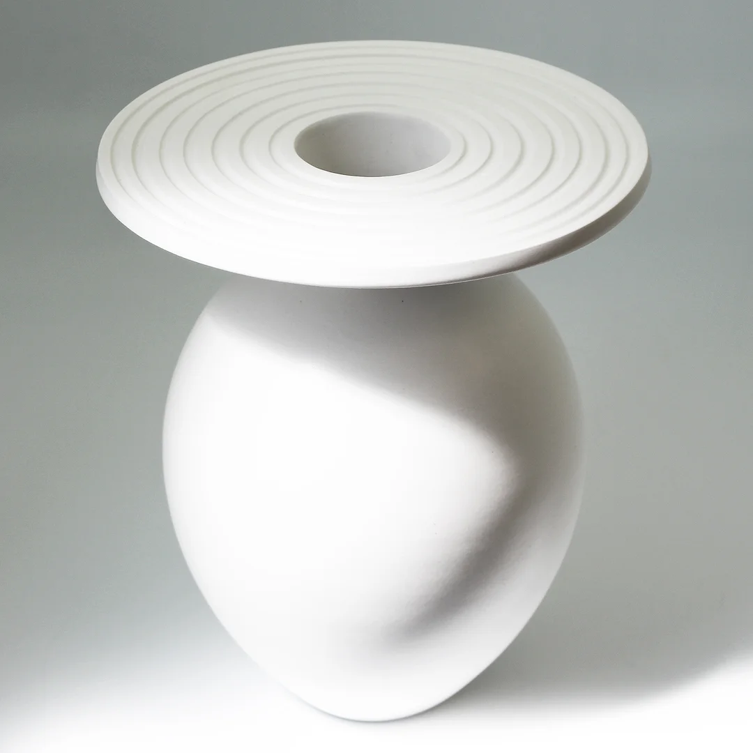 Large Grooved Flanged Bottle