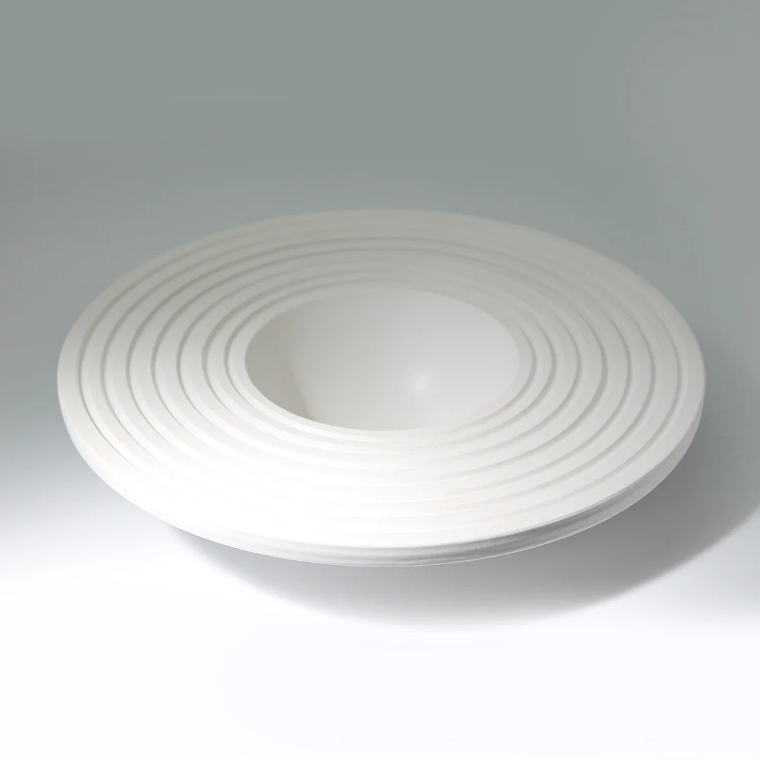 Shallow Grooved Flanged Bowl