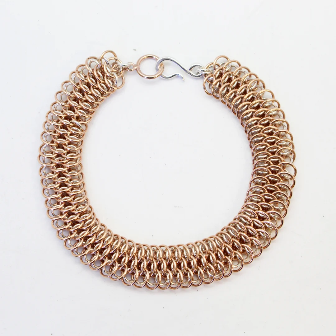 Rose Goldfilled Dragonscale Bracelet