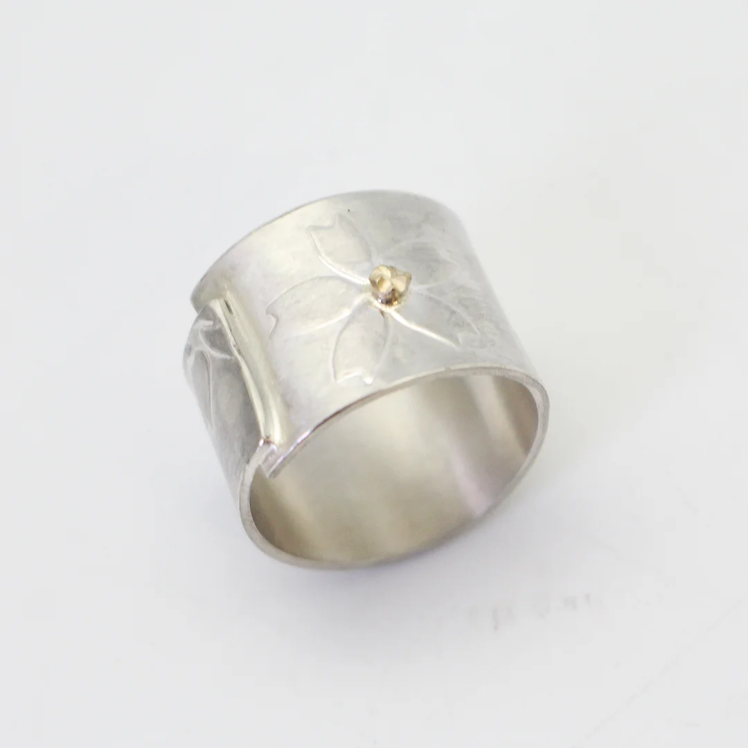 Origami Sakura Wide Ring