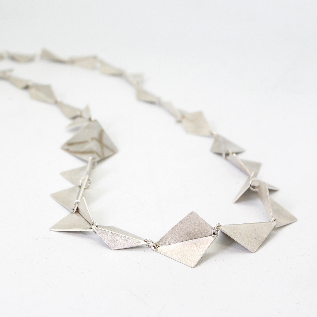 Origami Long Triangle Necklace