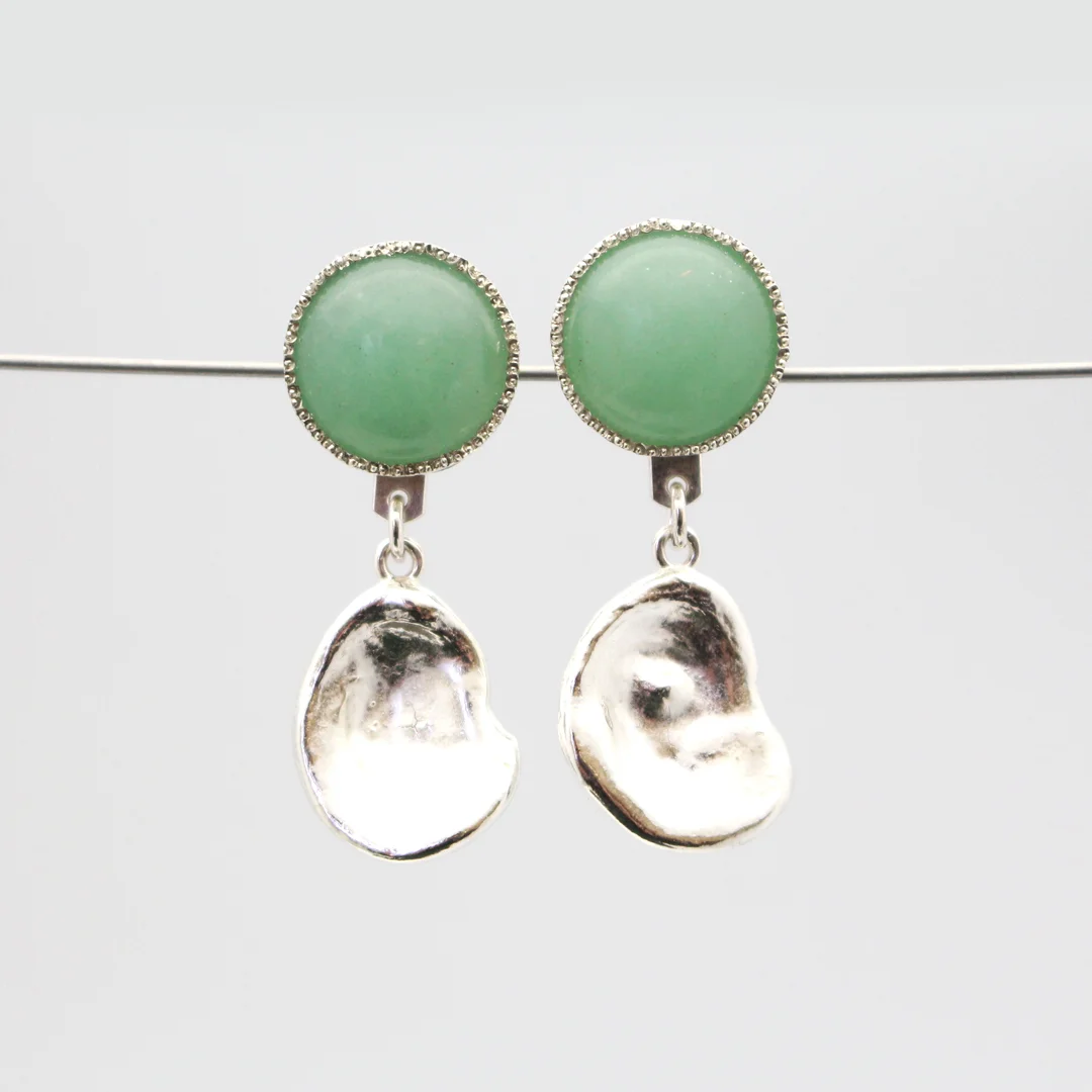 Adventurine Water Drop Earrings